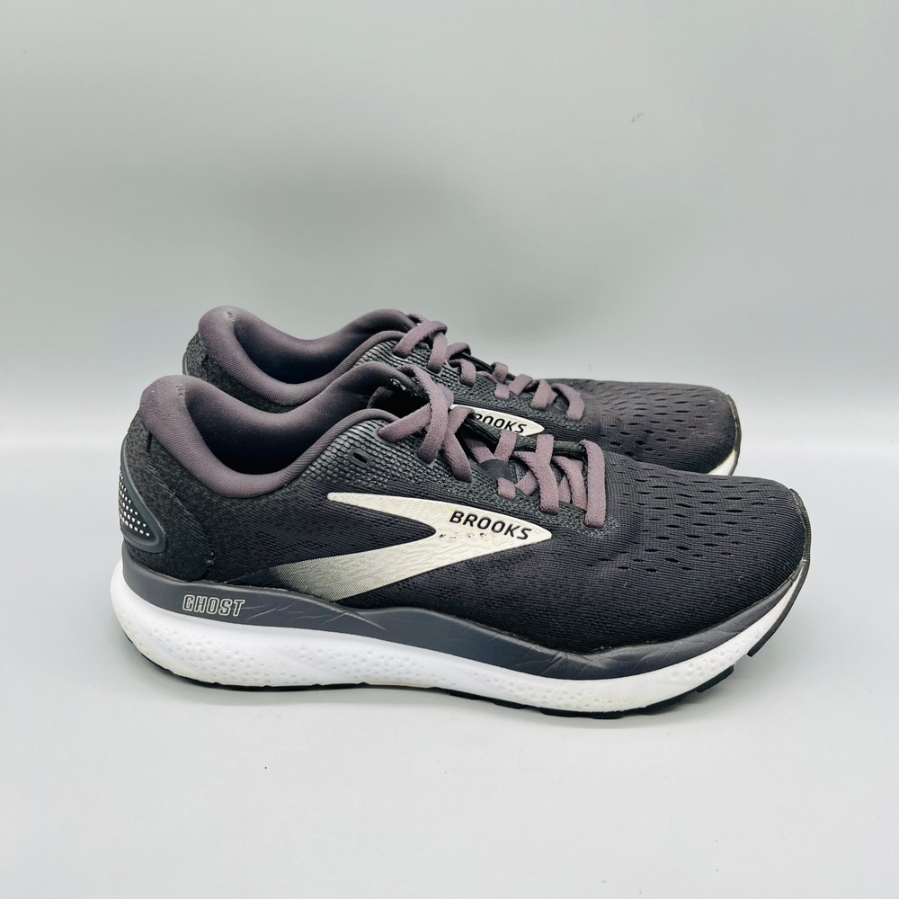 Brooks Shoes Womens 8 Black Ghost 16 Road Running Athletic Sneakers Comfort